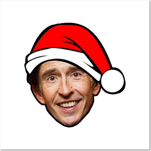 Santa Alan Partridge Christmas Wall Art by StebopDesigns